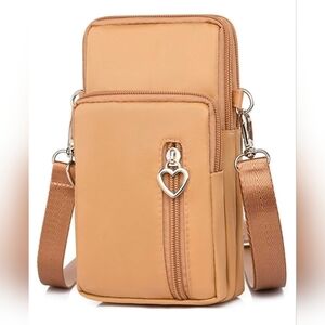 Crossbody Bag Cell Phone Sleeve Concert Venue Bag Adiustable Strap Arm Wrist NWT